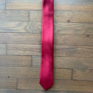 Express red suit tie